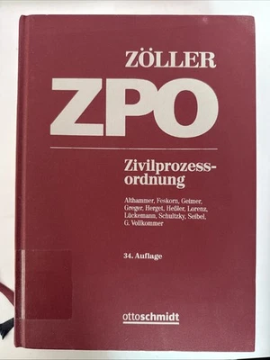Zöller ZPO Zivilprozessordnung 34. Auflage - Bild 1 von 3