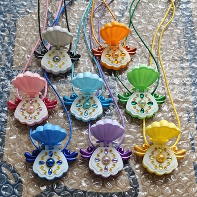 【N.568】ハンドメイドネックレス　オルゴナイト　薔薇　蝶　アクアマリン Handmade Pichi Pichi Pitch Openable Pendant Mermaid Melody