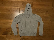 Mack Weldon Cotton Stretch Full Zip Ace Hoodie Sweatshirt Gray - Men's Large