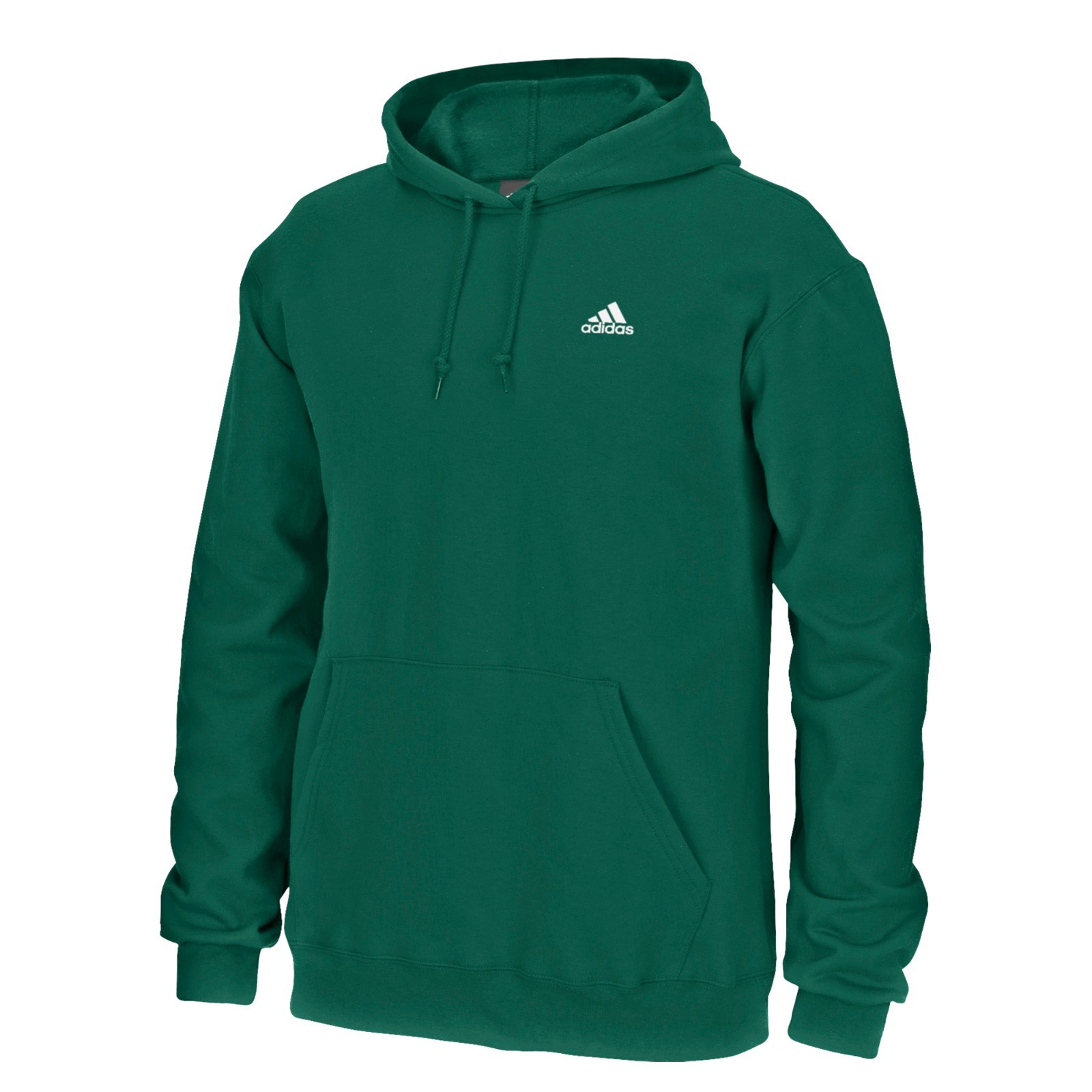 Adidas Branded Mens Dark Green Pullover Hoodie Fleece 6790₽