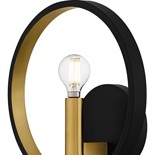 Quoizel WID8810 Winsland 10" Tall Wall Sconce - Black - Picture 4 of 7