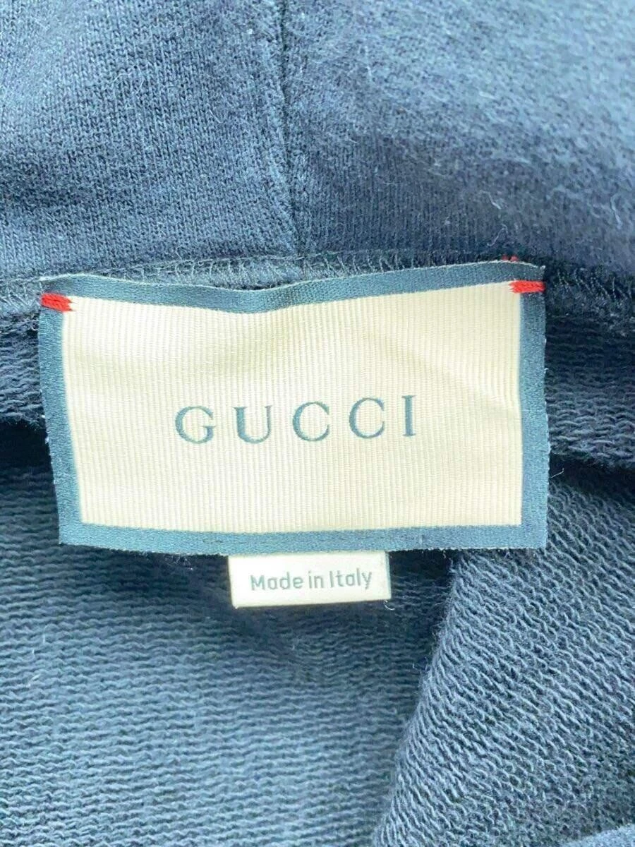 GUCCI Felpa con Cappuccio Nero Cotone Taglia S 681210 Felpa Casual #EG AGA