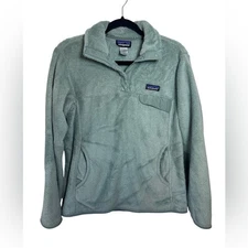 Patagonia Re-Tool Half Snap Pullover Dark Mint Soft Warm Kangaroo Pocket Ski