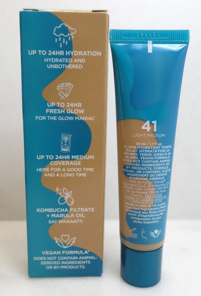 URBAN DECAY HYDROMANIAC 着色发光水力剂 41 轻质中号 1.1 盎司 — 第 3/3 张图片