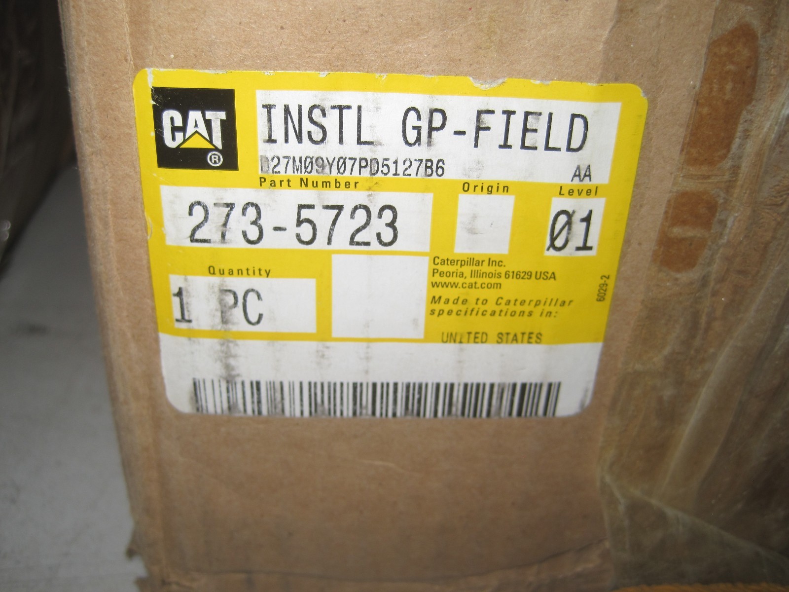 NEW Caterpillar (CAT) 273-5723 or 2735723 INSTL GP-FIELD Product 
