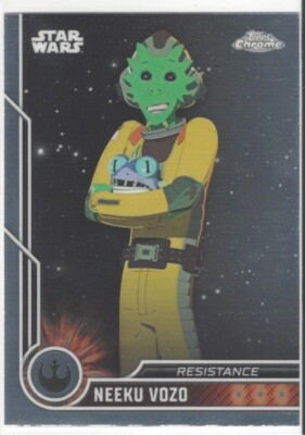 2023 Topps Star Wars Chrome Error mismatched front/back Neeku Vozo ...