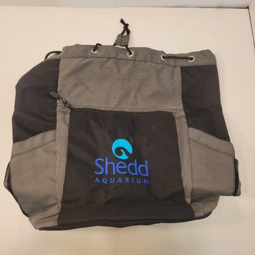 Shedd Aquarium Official Logo Deep Tote Bag Backpack Chicago Souvenir - Picture 1 of 3