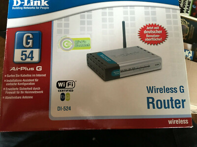 D-Link 54 4 10/100 Wireless G Router (DI-524)