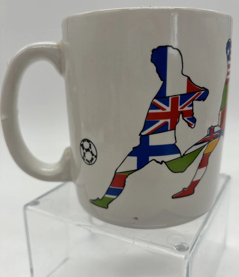 Taza de fútbol vintage oficial 1998 Francia '98 Mundial Fútbol Deportes Foto 4 de 4