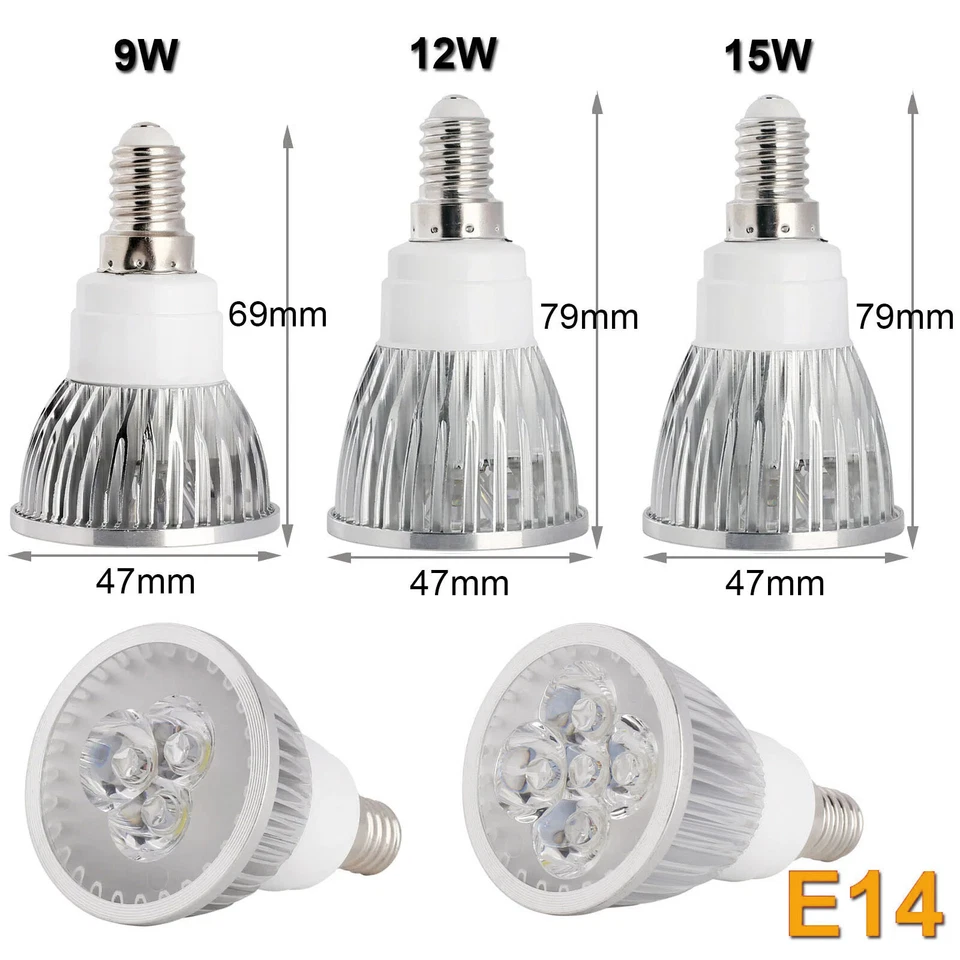 Red Yellow Green Light Dimmable LED Spotlight Bulbs MR16 GU10 E27 GU5.3 Lamp 24V - Image 4 of 4