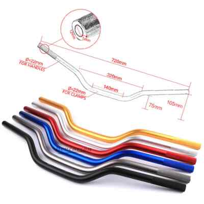 22mm Motorcycle Handlebar CNC Aluminum Alloy Scooter Steering Wheel Handle Bar