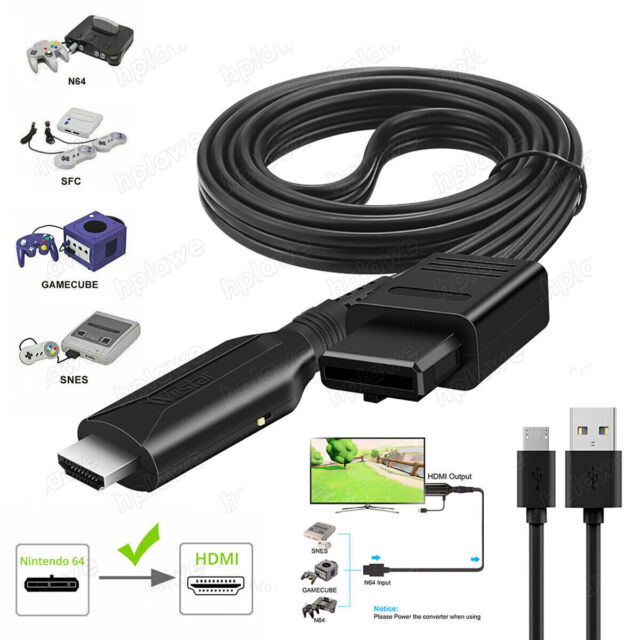 For Nintendo Gamecube Super NES / SNES N64 To HDMI Adapter Converter Link Cable