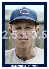 Red Embree - 1942 Cleveland Indians - choose a style - colorized print
