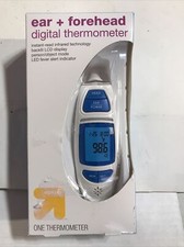    Up Up Ear Forehead Digital Thermometer, For New Born And Up, Battery-powered