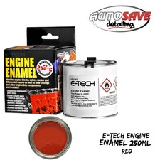 E-Tech - High Heat Auto KFZ Motor Glanz Finish Emaille Lack 250ml - Rot