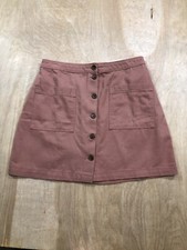 Womens Old Navy Skirt Sz 6 Buttom Up Front With Pockets
