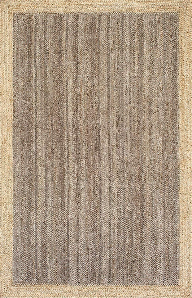 Runner Rug Carpet Mat Jute Hand Woven Farmhouse Natural Braided Rustic Look - image 3 of 4