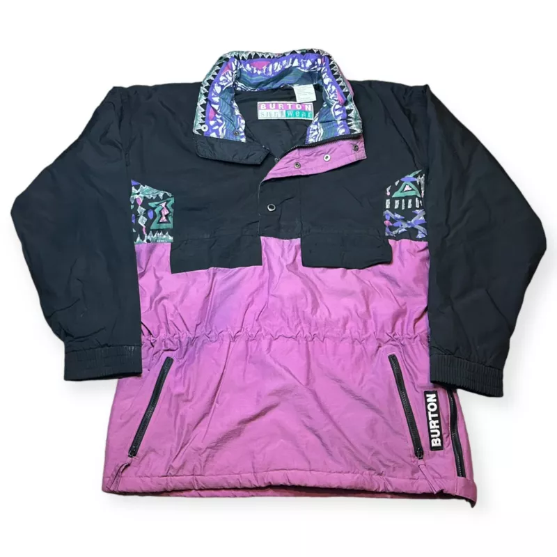 burton vintage surfwear hooded puffer anorak snowboard ski jacket