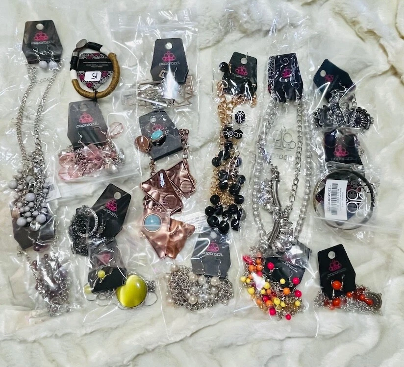 Paparazzi Jewelry Lot - Colorful Necklaces Bracelet Earrings Patriotic  Fruit Red