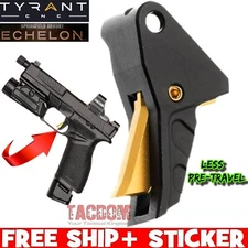Tyrant CNC Springfield Echelon BLACK GOLD I.T.T.S TRIGGER FLAT - 20% LESS TRAVEL