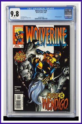 Wolverine #129 CGC Graded 9.8 Marvel October 1998 White