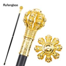 Golden Flower Ball Walking Cane Fashion Decorative Walking Stick Crosier 95cm
