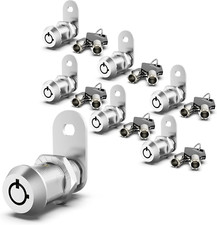 6 Pack Upgraded Cam Lock RV Storage Locks, Keyed Alike 1-1/8 Inch Cabinet Locks