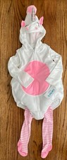 Carter's 44 Unicorn Halloween Costume Plush Fleece Baby Girl Sz 24 Months New