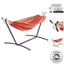 Comfortable Double Hammock with 450 lb Capacity & Carrying Case - Outdoor Bliss