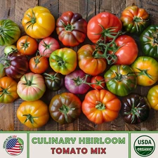 Culinary Heirloom Tomato Seed Mix, Organic, Non-GMO, Genuine USA