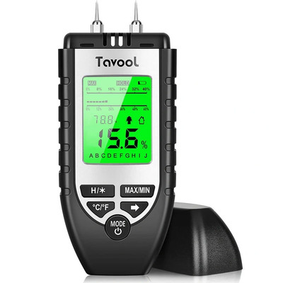 Wood Moisture Meter - Digital Moisture Detector Moisture Tester, Pin-Type Water 