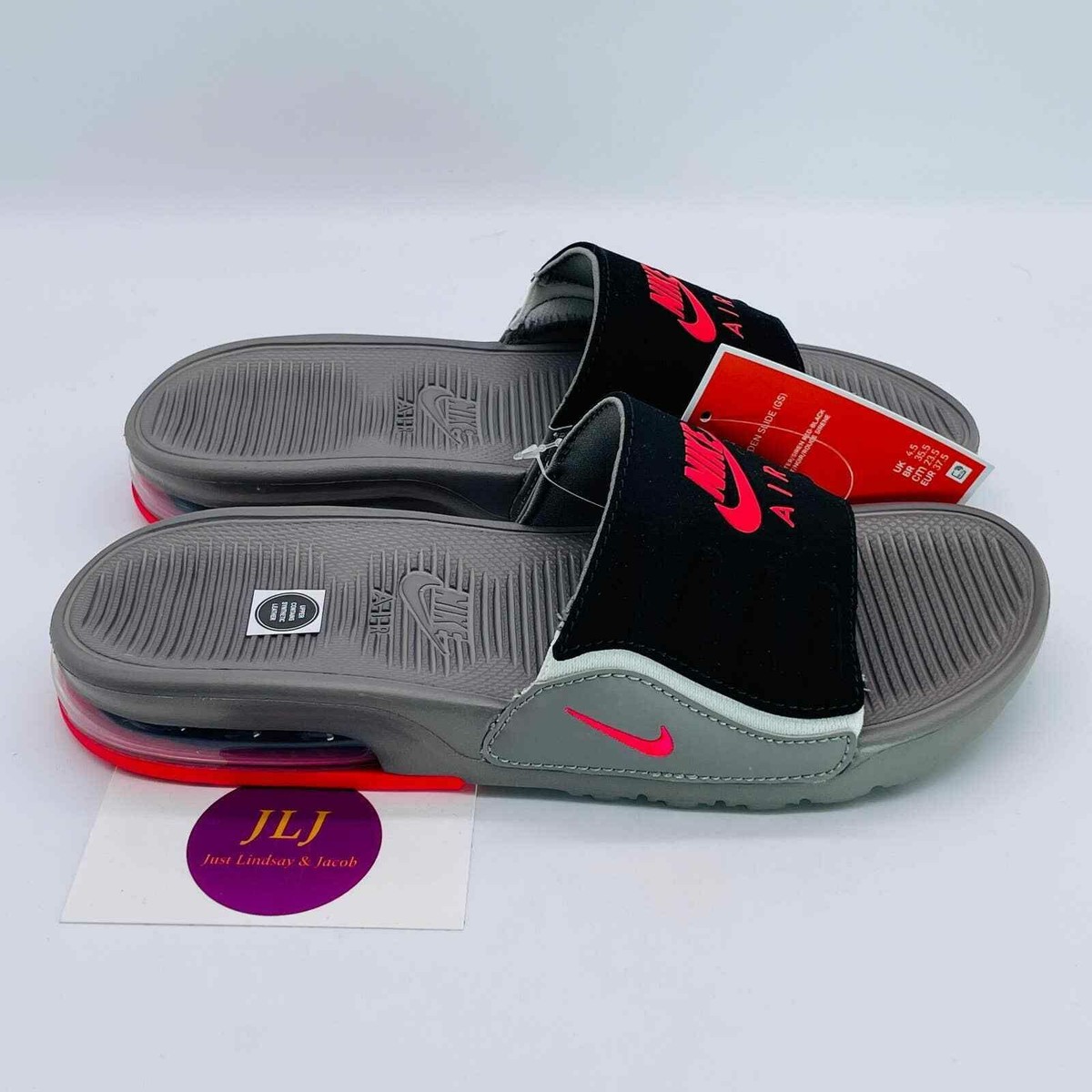 Nike Air Max Camden Slides Size 6.5 Womens Sandals Gray Red Nike Air Max Camden Slides Size 6.5 Womens Sandals Gray Red