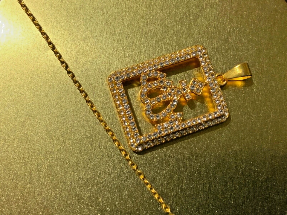 Allah Necklace 18K Gold Muslim Pendant Men/women Islamic Jewelry gift Islamic - Изображение 2 из 4