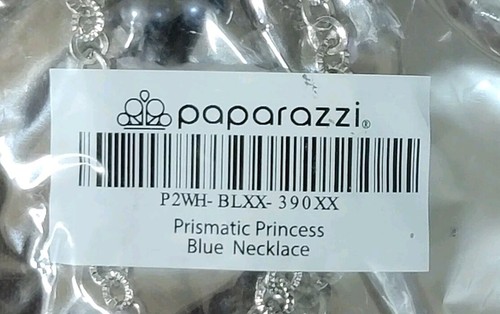 Paparazzi Prismatic Princess Blue Necklace And Earrings - Picture 6 of 6