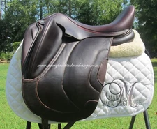 17.5" ANTARES TEMPO ( DAK BROWN) MONOFLAP dressage saddle- 3N flaps-2022 MODEL