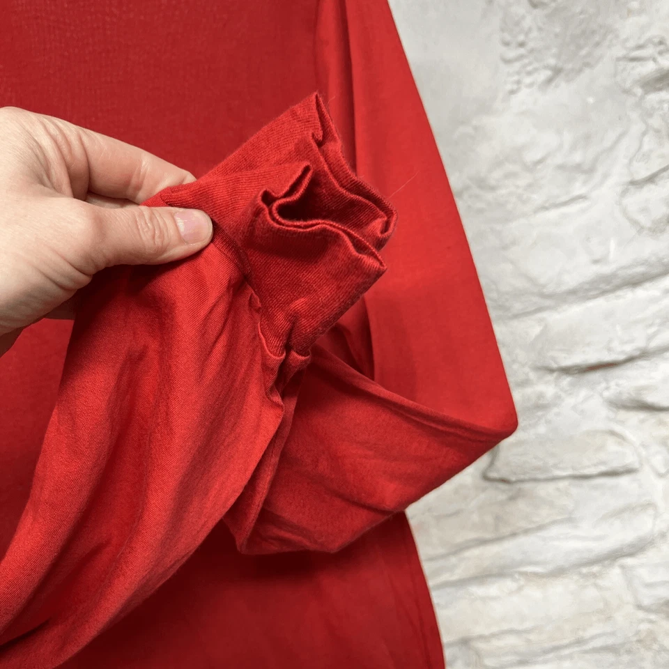 Orvis Base Layer Long Sleeve Silk Cotton Unisex Large Shirt Vintage Red - Image 4 of 4