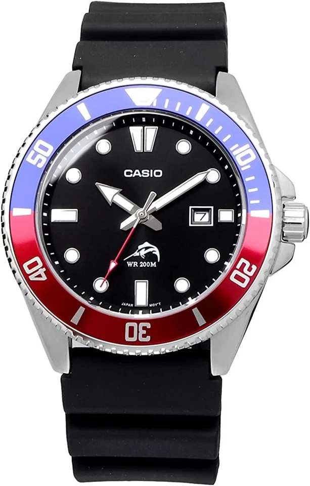 CASIO MENS DIVERS MDV-106B-1A2VCF 200M MARLIN MARINE DOLPHIN WATCH SPORTS DURO - image 4 of 4