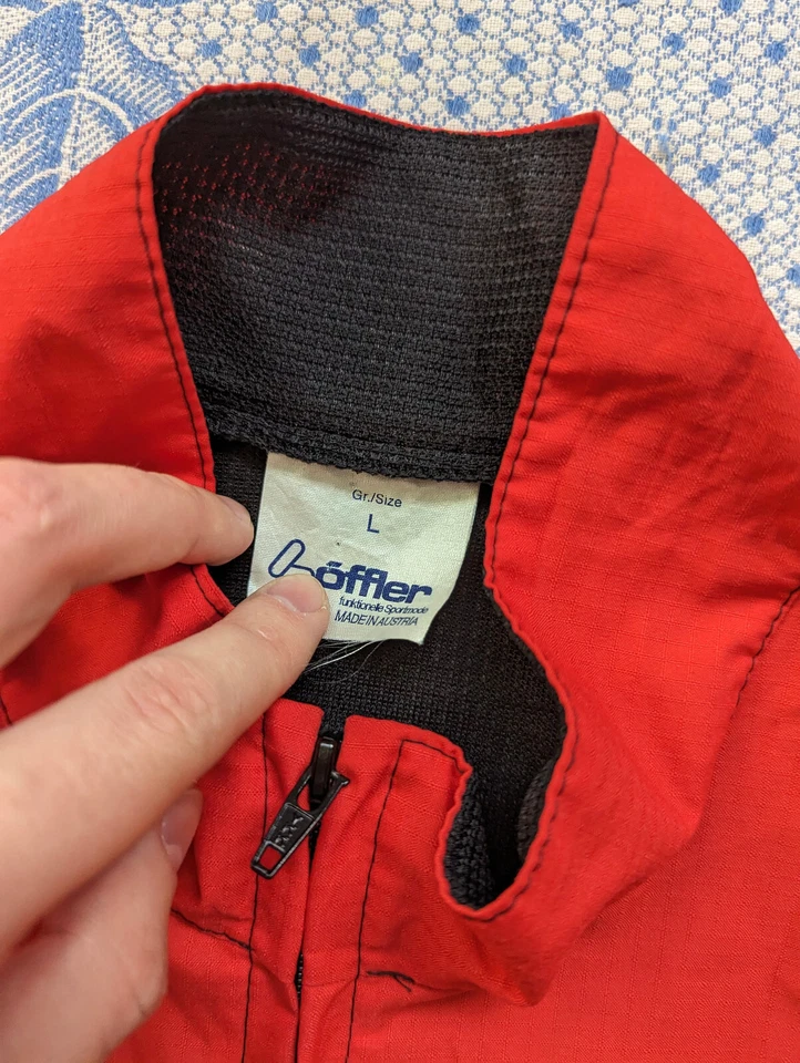 Chaleco de Ciclismo Vintage Loeffler Aktivent Austria Rojo Talla L Foto 3 de 4