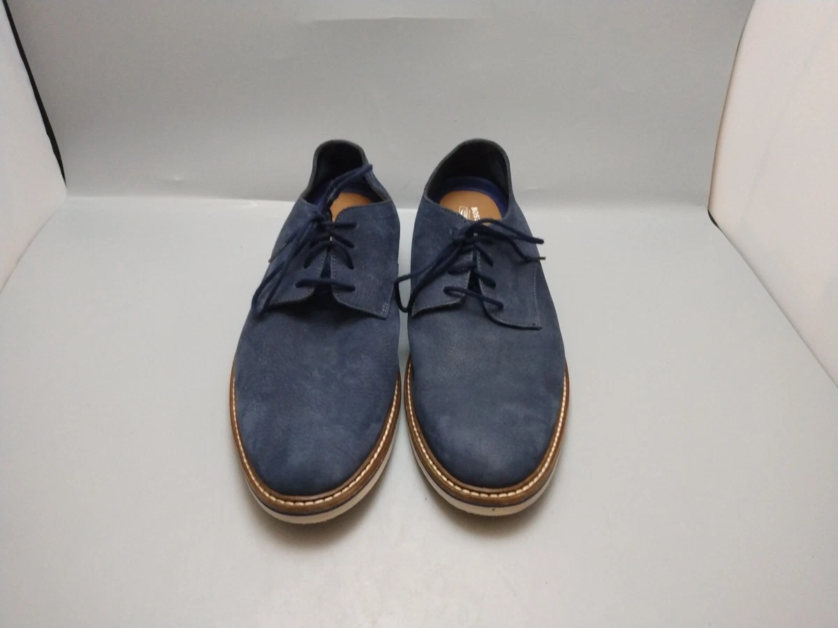Men s Bostonian Commonwealth Sz 11 Navy Dezmin Plain Oxford Shoes 61172720