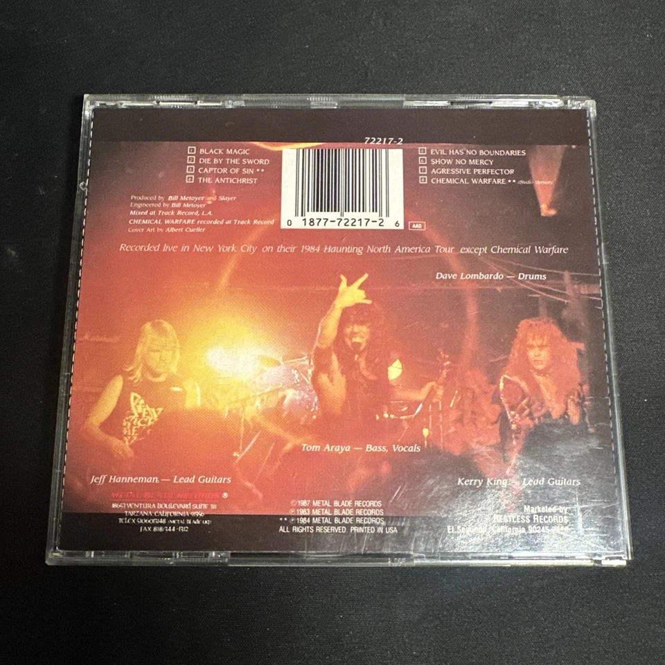 SLAYER Live Undead  CD 1983 Restless/Metal Blade Early Pressing Foto 2 de 4