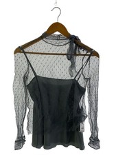 RED VALENTINO Long Sleeve Blouse 38 Polyester BLU SR0AB1YO1GK