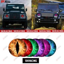 3d Beast Eyes Headlight Decals Stereo Eyes Decal Stickers For Jeep Headlights
