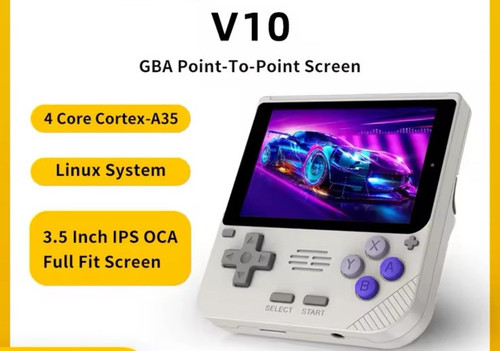 POWKIDDY V10 Handheld-Spielkonsole 3,5 Zoll 128 GB 480*320 IPS OC Neu in OVP