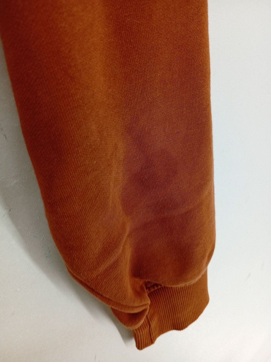 Weekday Women's Hoodie S Brown Cotton with Polyester Pullover View 5