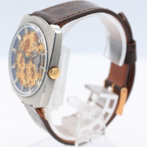 Vintage Vulcain Skeletonized Men's Automatic Wristwatch MSR T 54 Swiss Steel - Picture 2 of 4