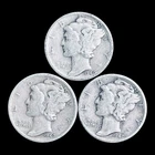 1940 Mercury Silver Dime Year Set