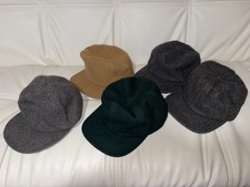 5 Vintage P Brand Wool Ear Flap Cap Trapper Hat, Size Large