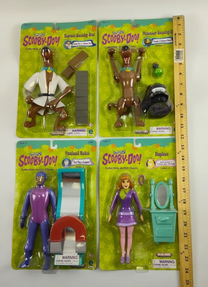 Cartoon Network 2000 Scooby-Doo Series 2 Complete Set Of 4 Action Figures New - Image 2 of 4
