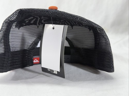 Quicksilver Snapback Cap Orange Trucker Style The Original Boardshort Logo Hat - Picture 3 of 7