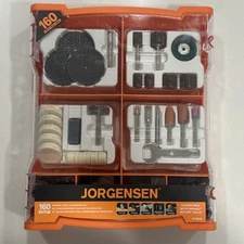 New Jorgensen 160 Piece Set Rotary Tool Accessory Kit w/ Case Dremel Compatible